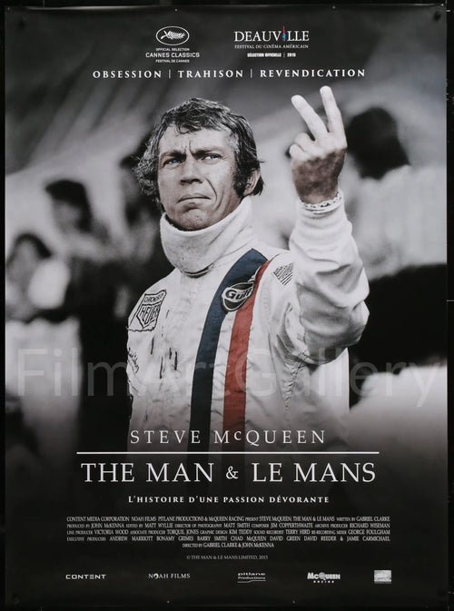 Steve McQueen The Man and Le Mans Original Vintage Movie Poster