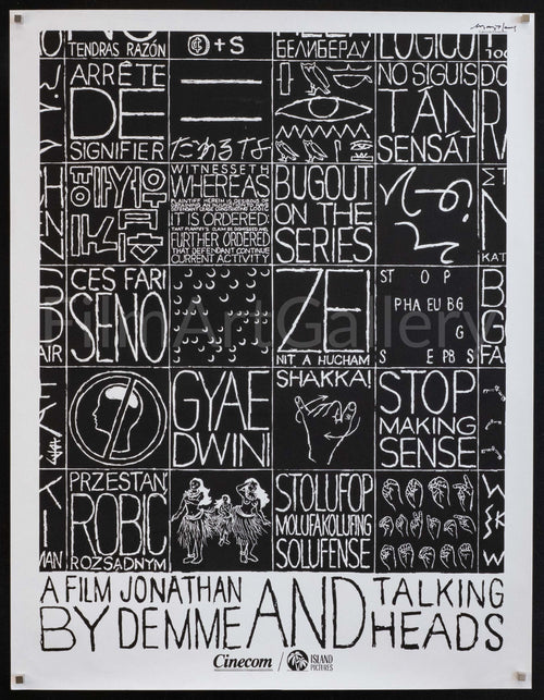 Stop Making Sense Original Vintage Movie Poster