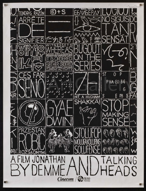 Stop Making Sense Original Vintage Movie Poster