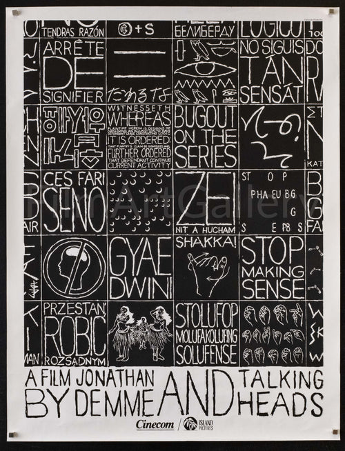 Stop Making Sense Original Vintage Movie Poster