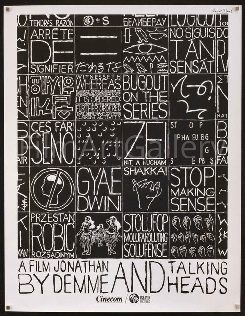Stop Making Sense Original Vintage Movie Poster