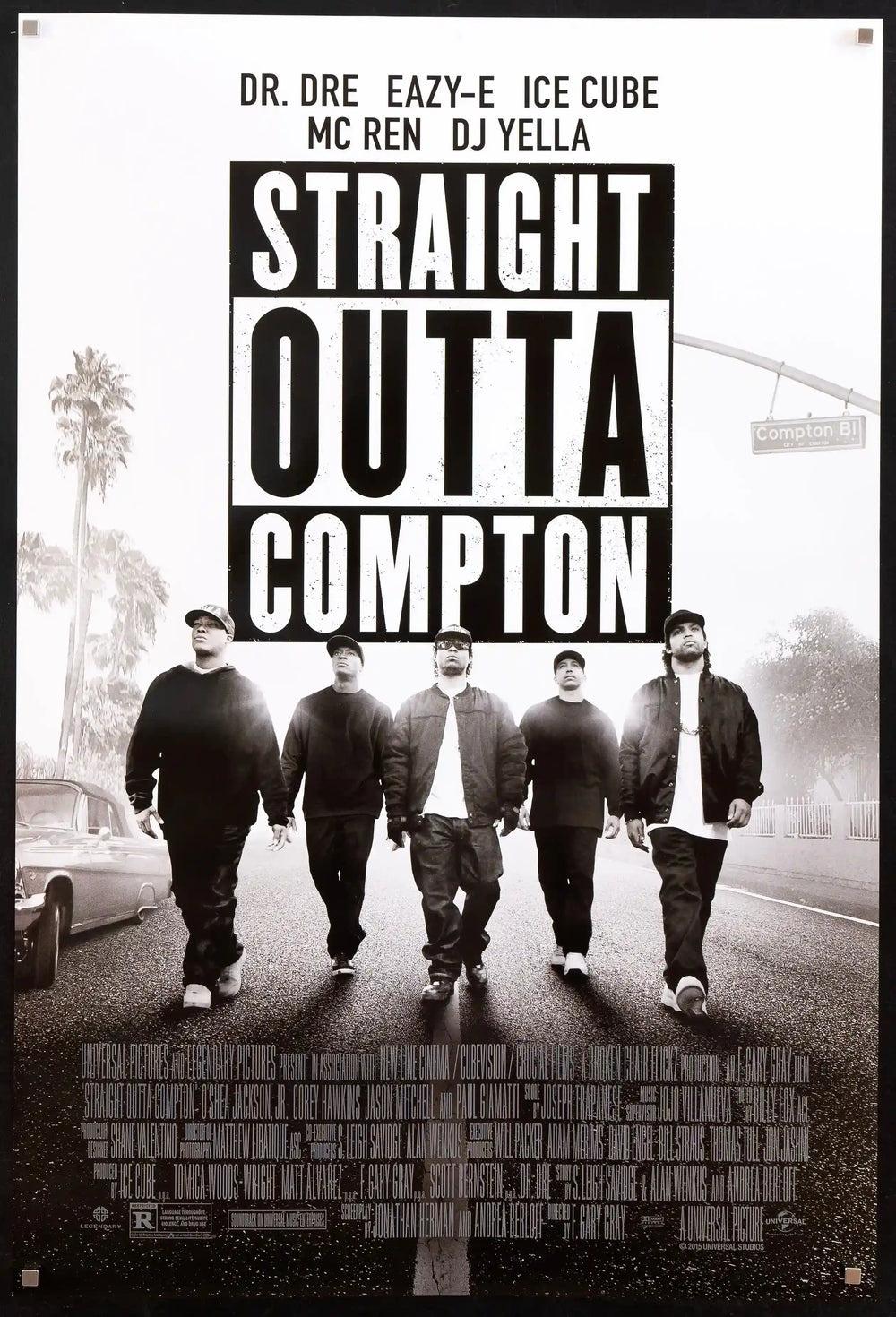 Straight Outta Compton Original Vintage Movie Poster