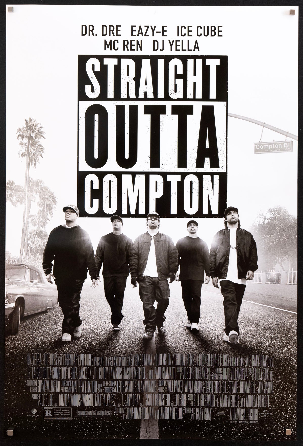 Straight Outta Compton Original Vintage Movie Poster