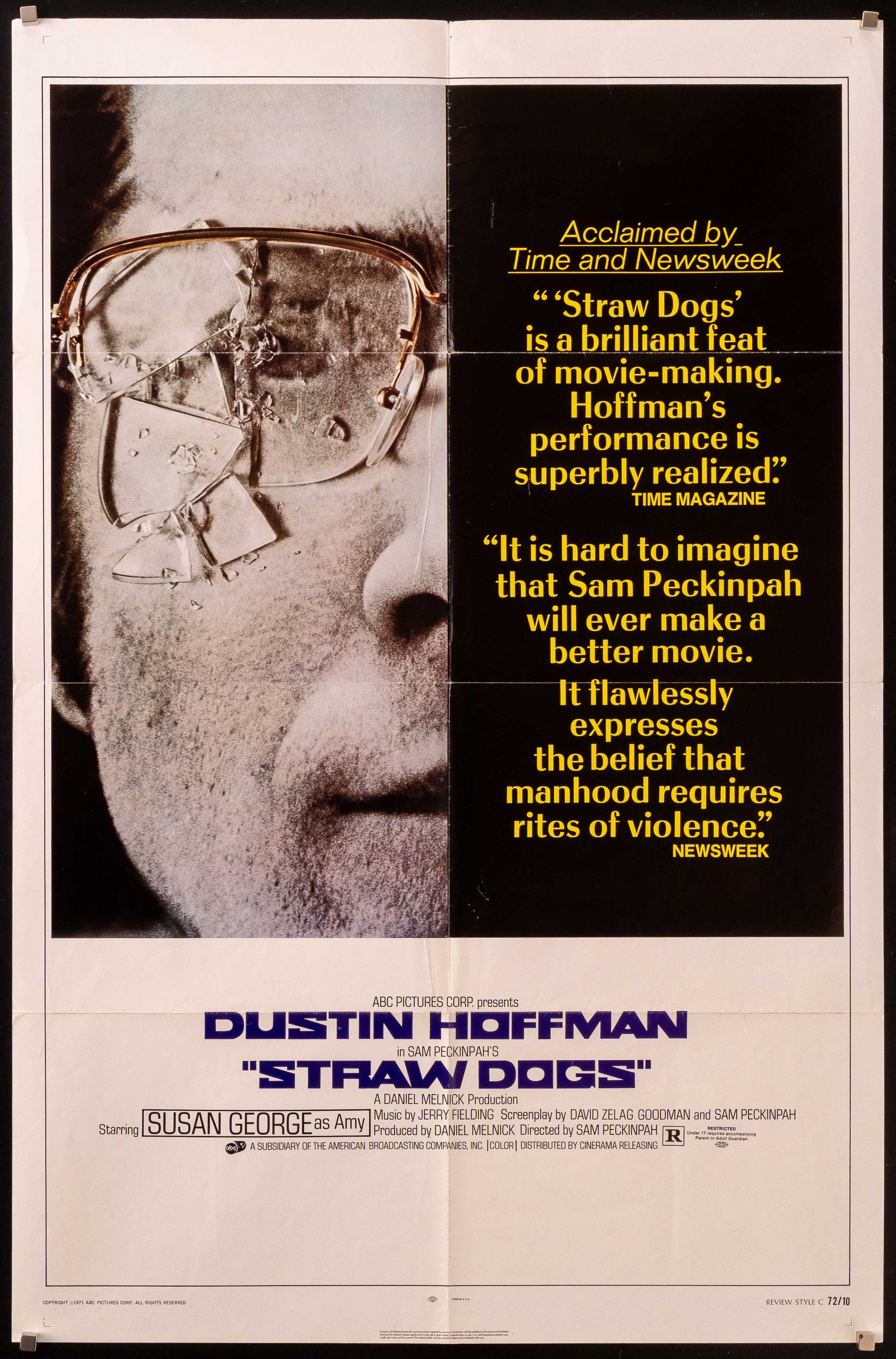 Straw Dogs 1 Sheet (27x41) Original Vintage Movie Poster