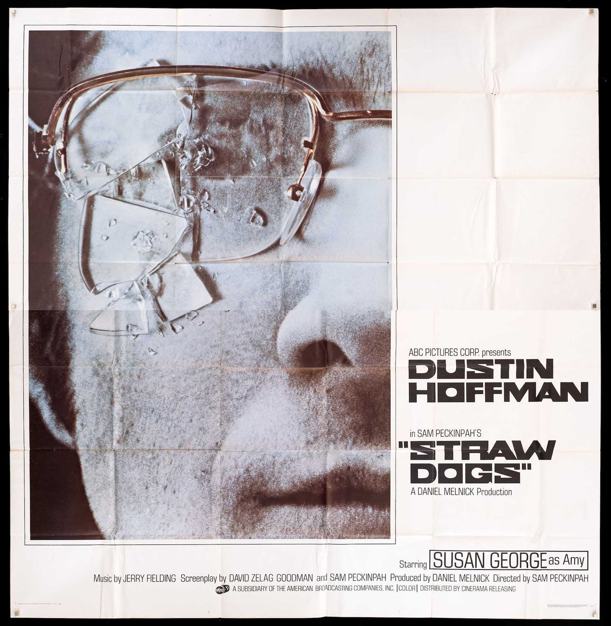 Straw Dogs 6 Sheet (81x81) Original Vintage Movie Poster