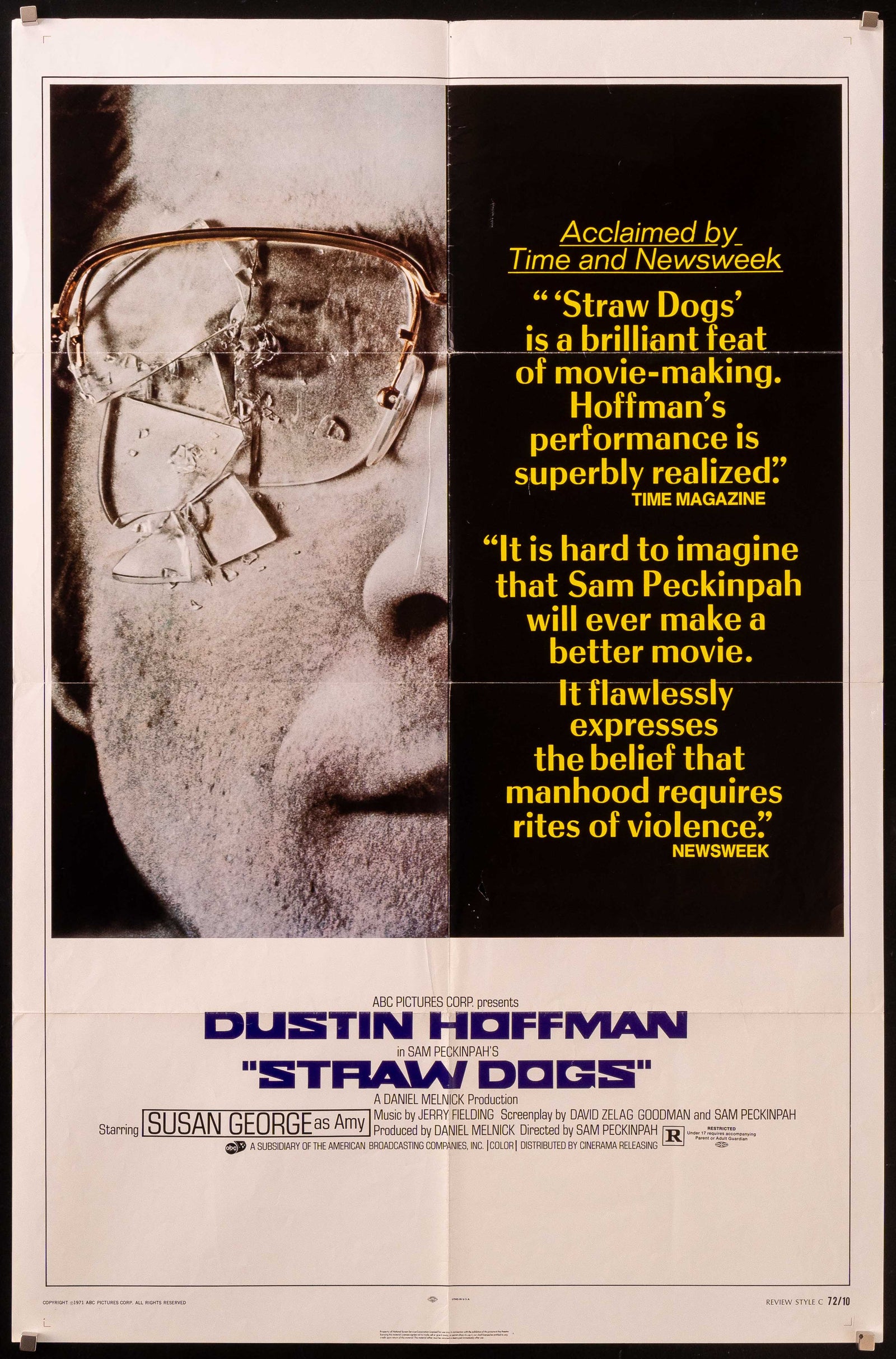 Straw Dogs Original Vintage Movie Poster