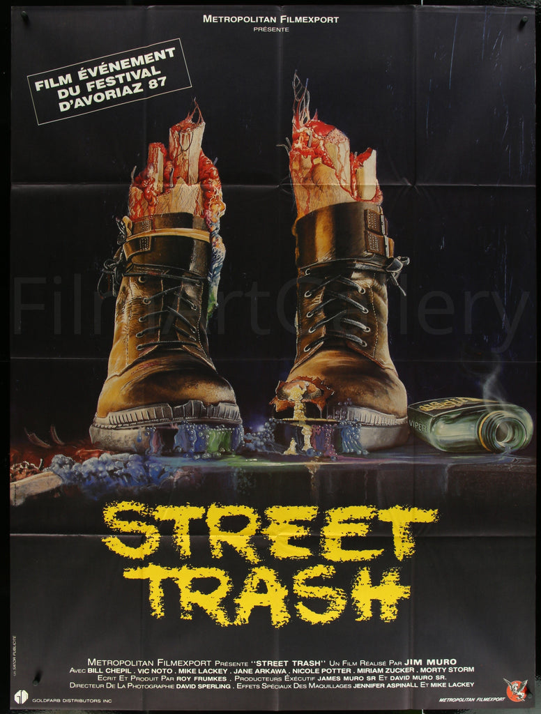 Street Trash French 1 panel (47x63) Original Vintage Movie Poster