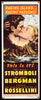 Stromboli Insert (14x36) Original Vintage Movie Poster