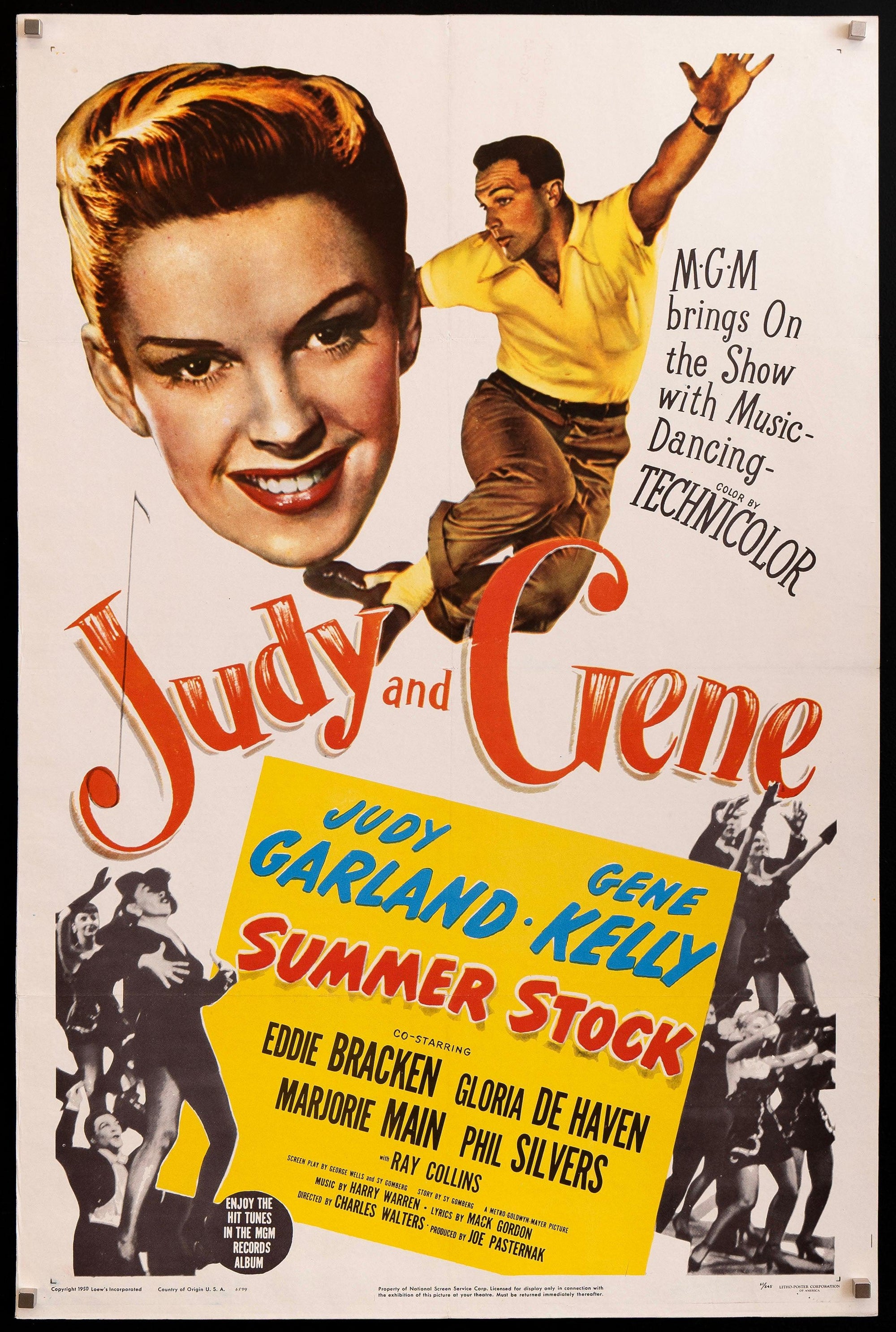 Summer Stock Original Vintage Movie Poster