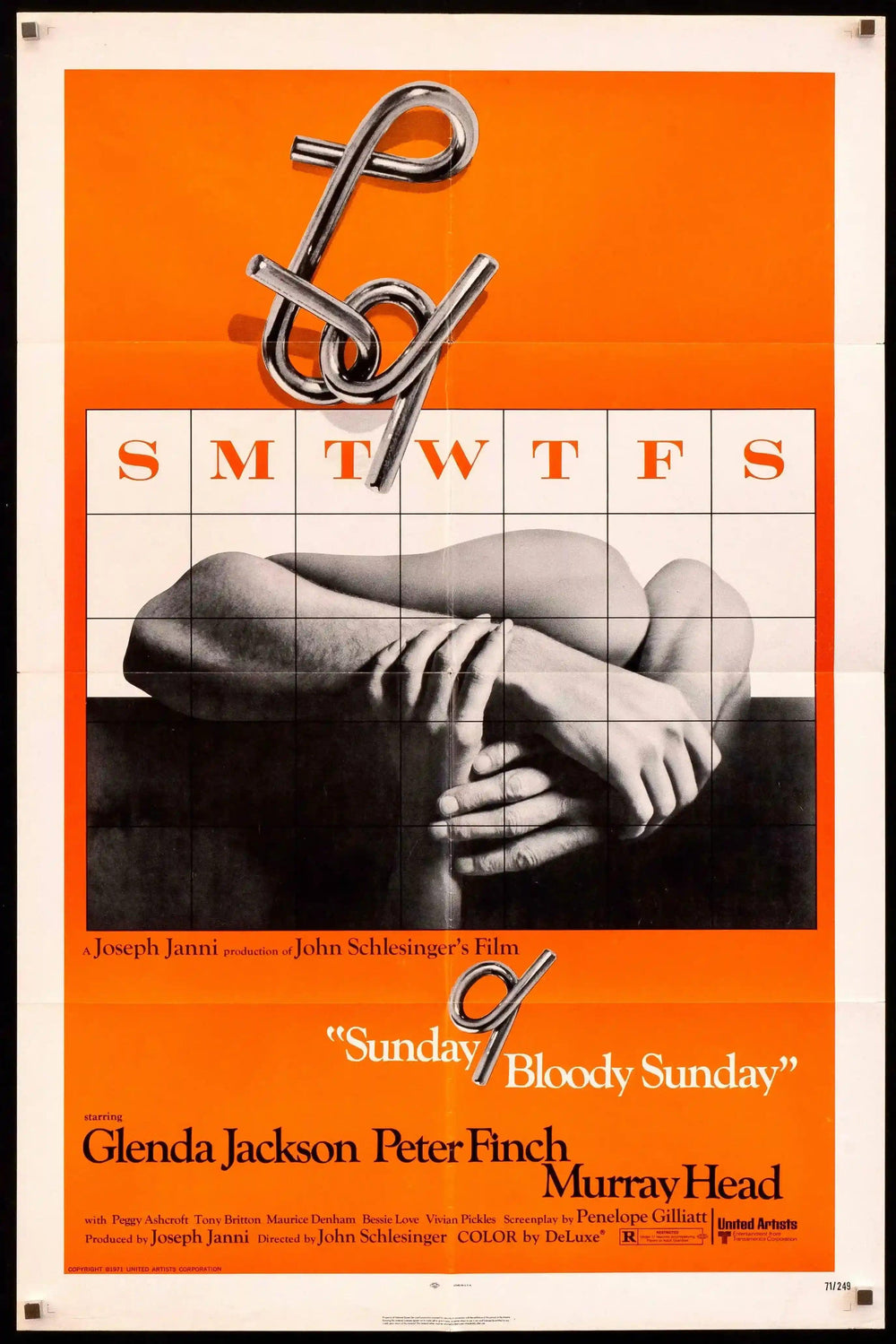 Sunday Bloody Sunday Original Vintage Movie Poster
