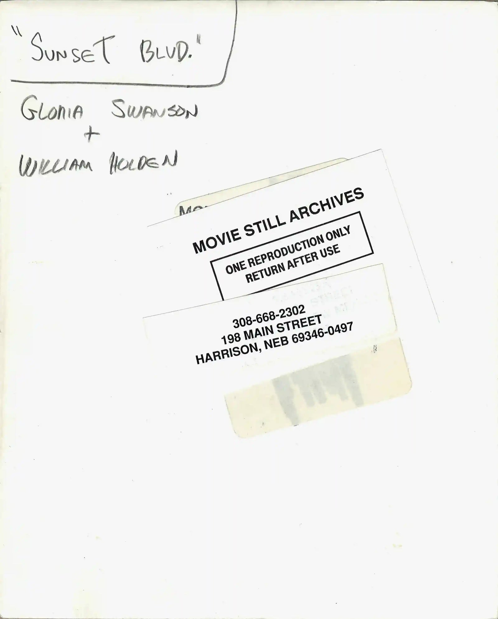 Sunset Boulevard Original Vintage Movie Poster