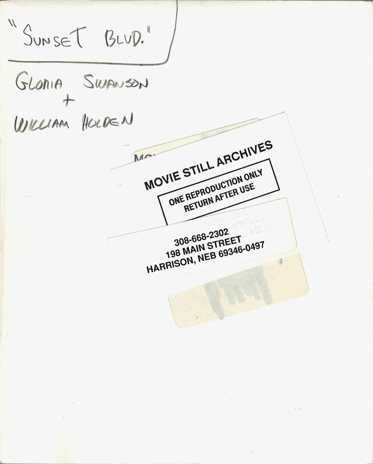 Sunset Boulevard Original Vintage Movie Poster