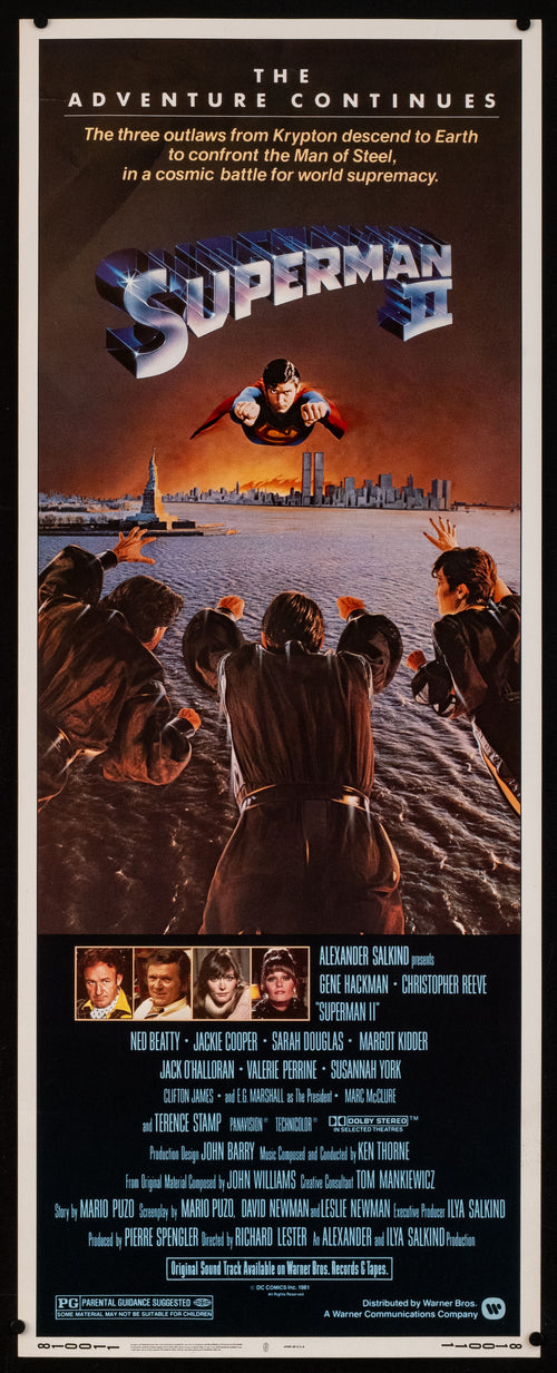 Superman II 2 Original Vintage Movie Poster