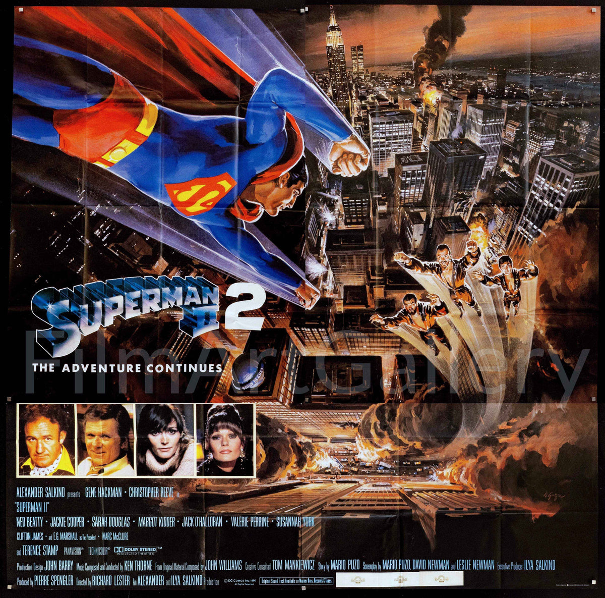 Superman II 2 Original Vintage Movie Poster