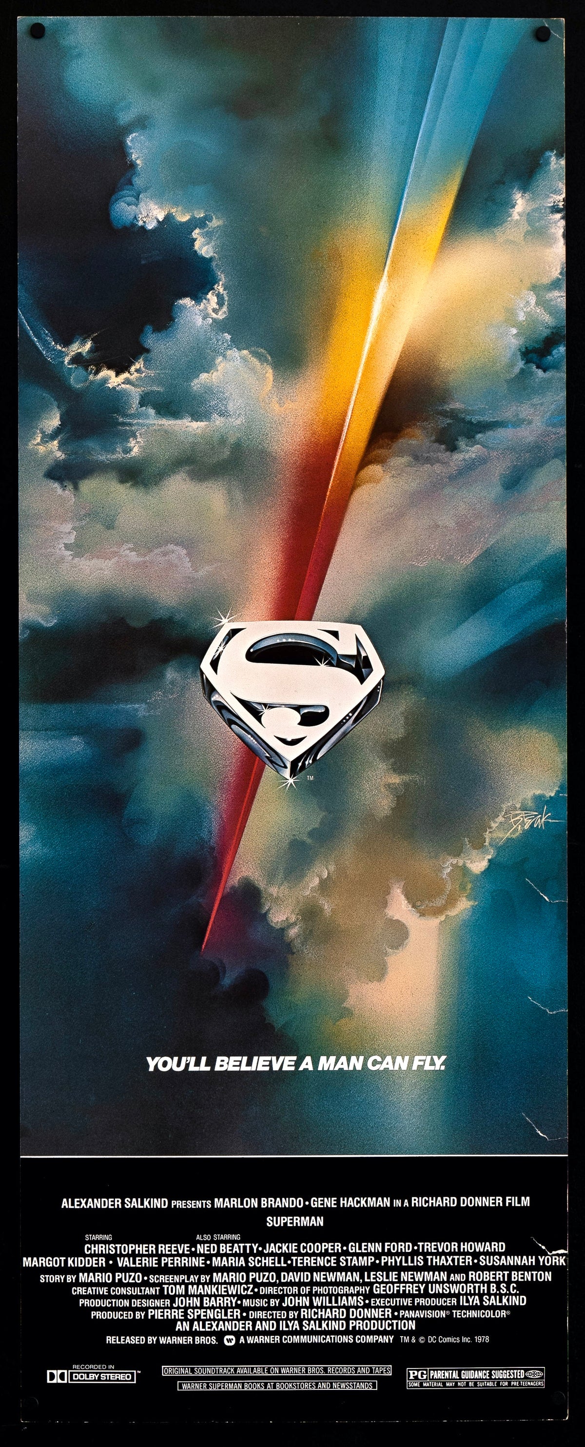 Superman Original Vintage Movie Poster