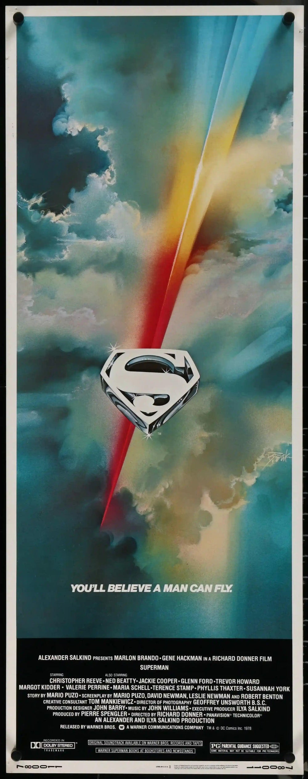 Superman Original Vintage Movie Poster
