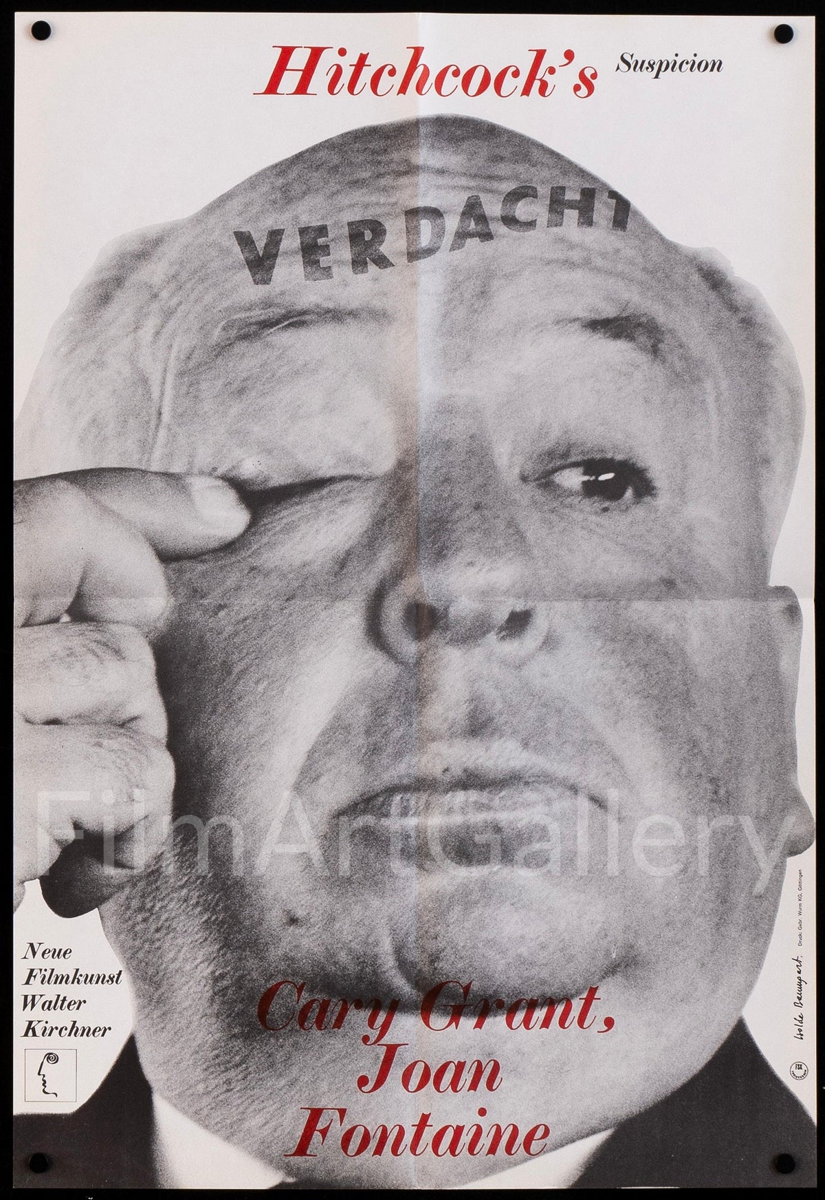 Suspicion German A2 (16x24) Original Vintage Movie Poster