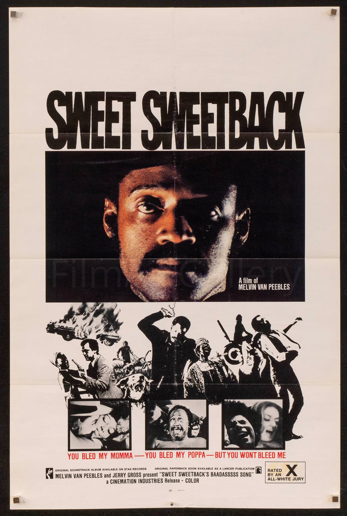 Sweet Sweetback's Baadasssss Song 1 Sheet (27x41) Original Vintage Movie Poster