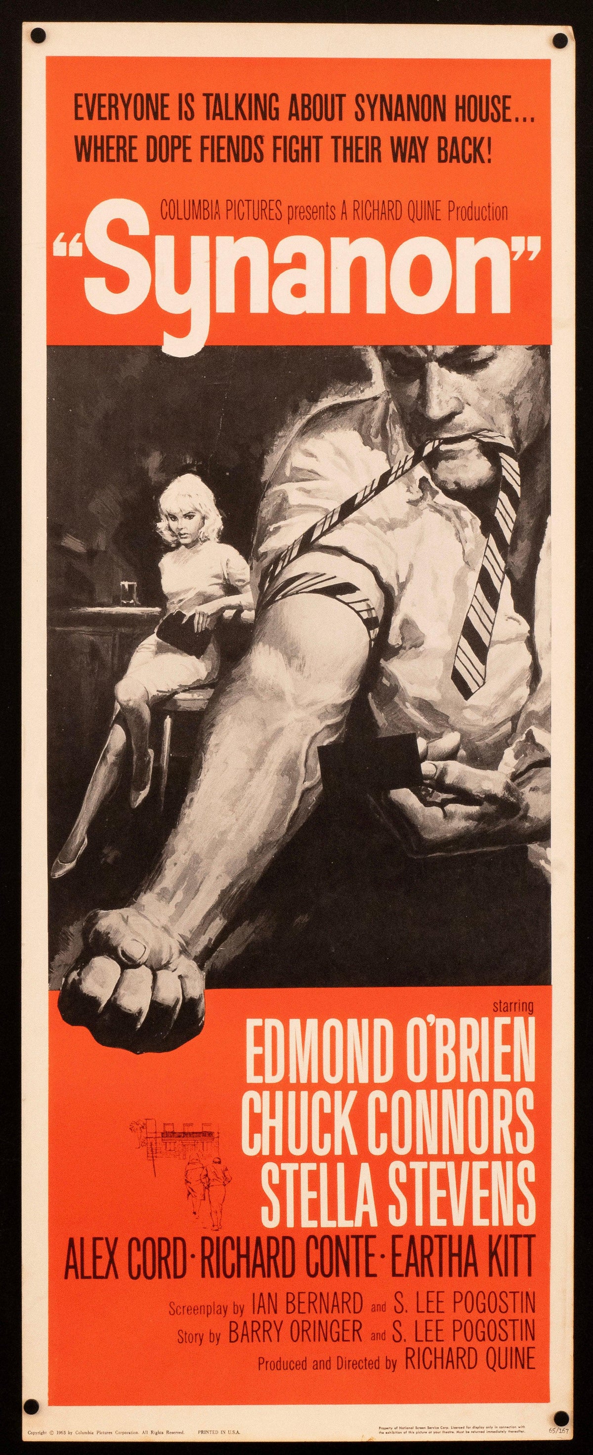 Synanon Insert (14x36) Original Vintage Movie Poster