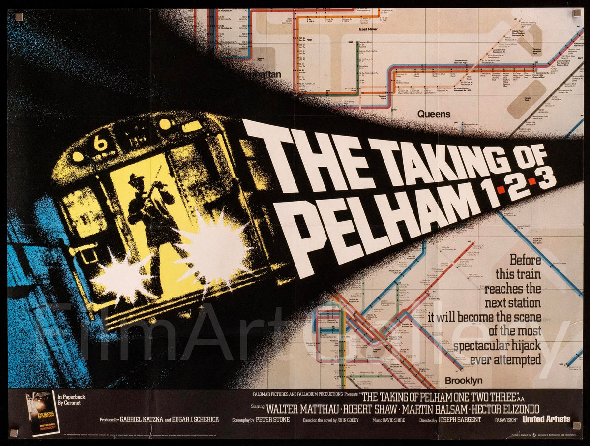 Taking of Pelham One Two Three Original Vintage Movie Poster