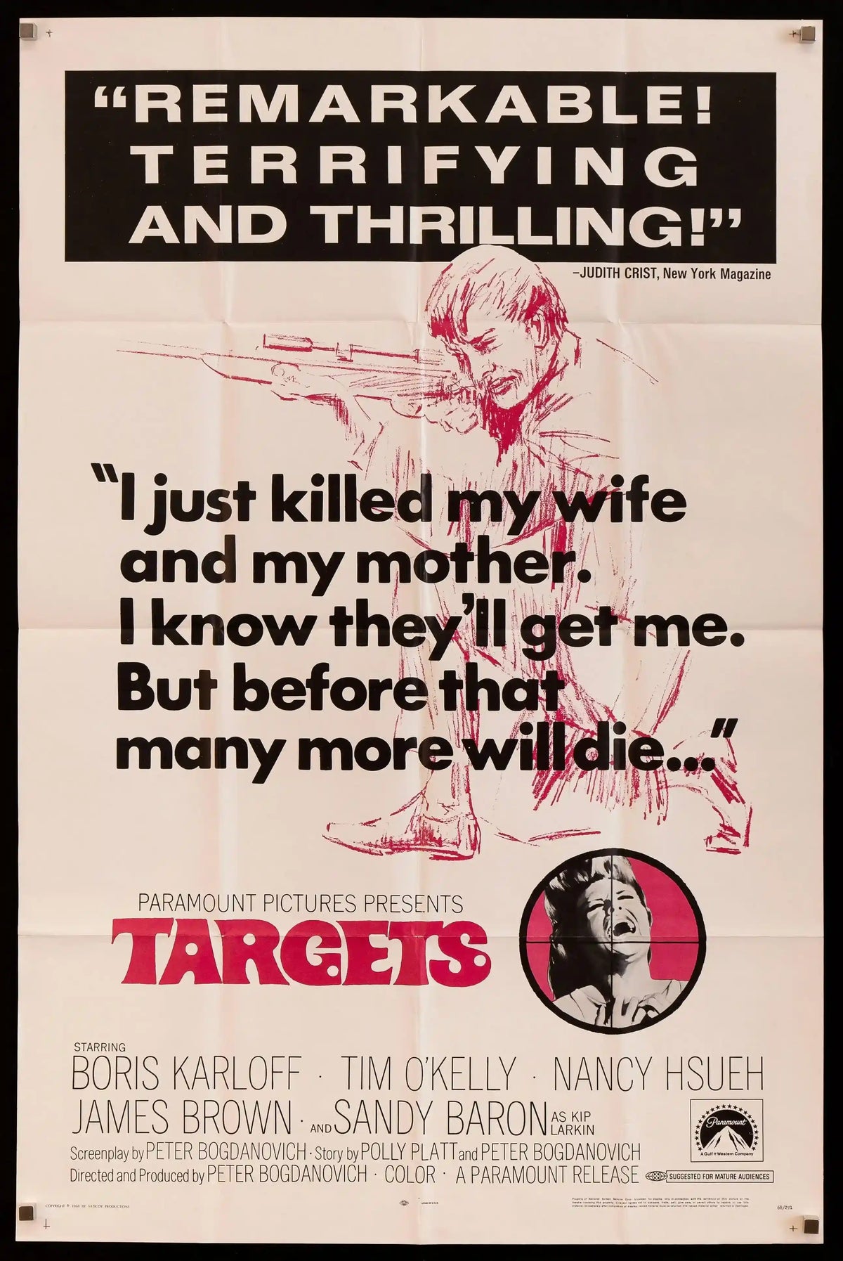 Targets Movie Poster 1968 1 Sheet (27x41)