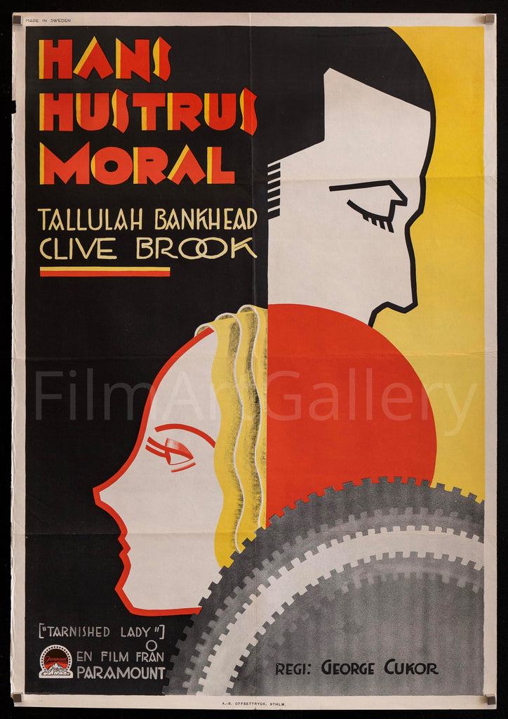 Tarnished Lady Original Vintage Movie Poster