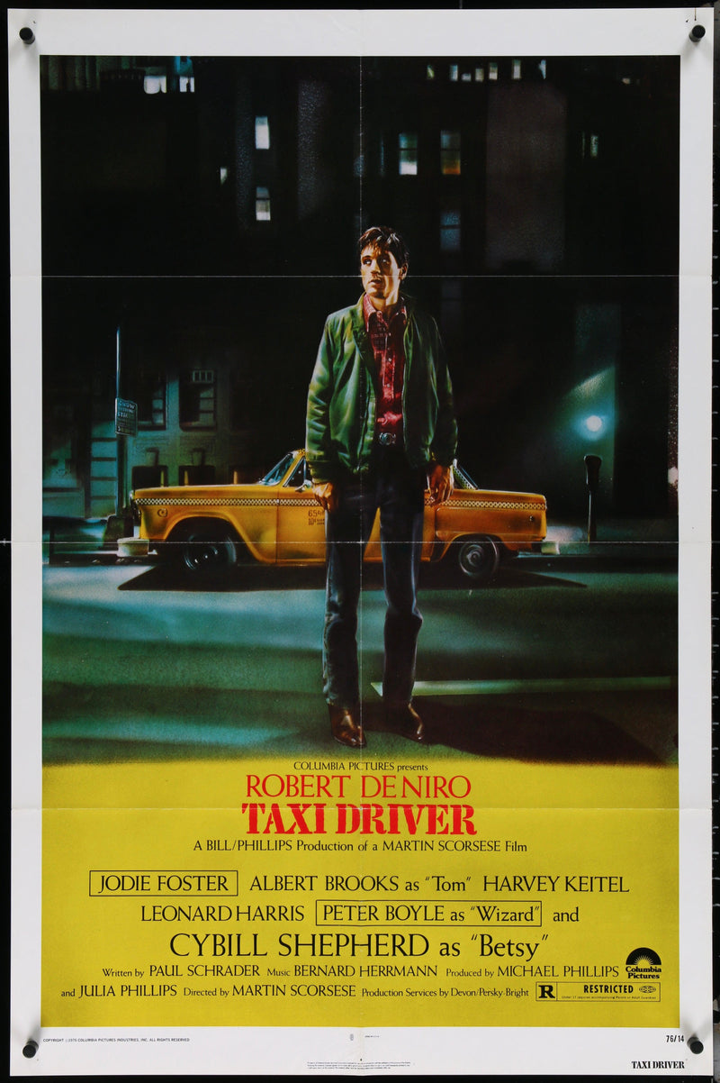 Taxi Driver 1 Sheet (27x41) Original Vintage Movie Poster
