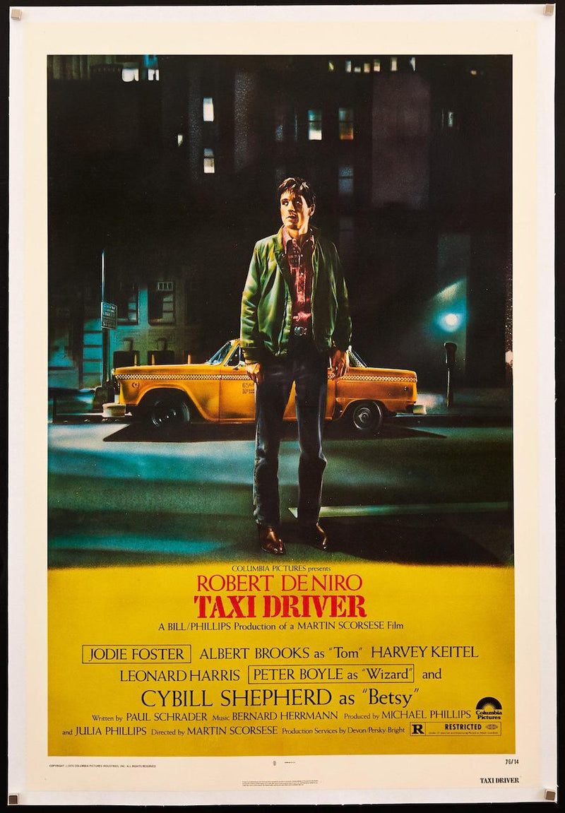 Taxi Driver 1 Sheet (27x41) Original Vintage Movie Poster