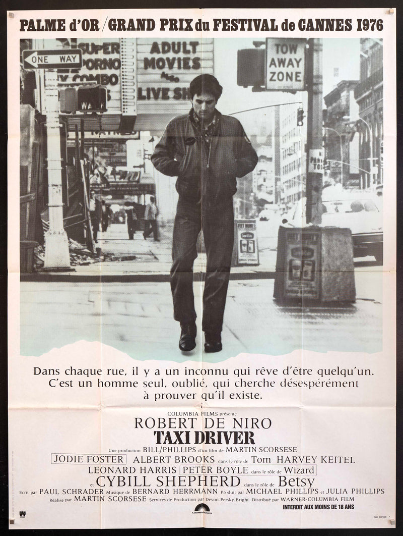 Taxi Driver French 1 Panel (47x63) Original Vintage Movie Poster