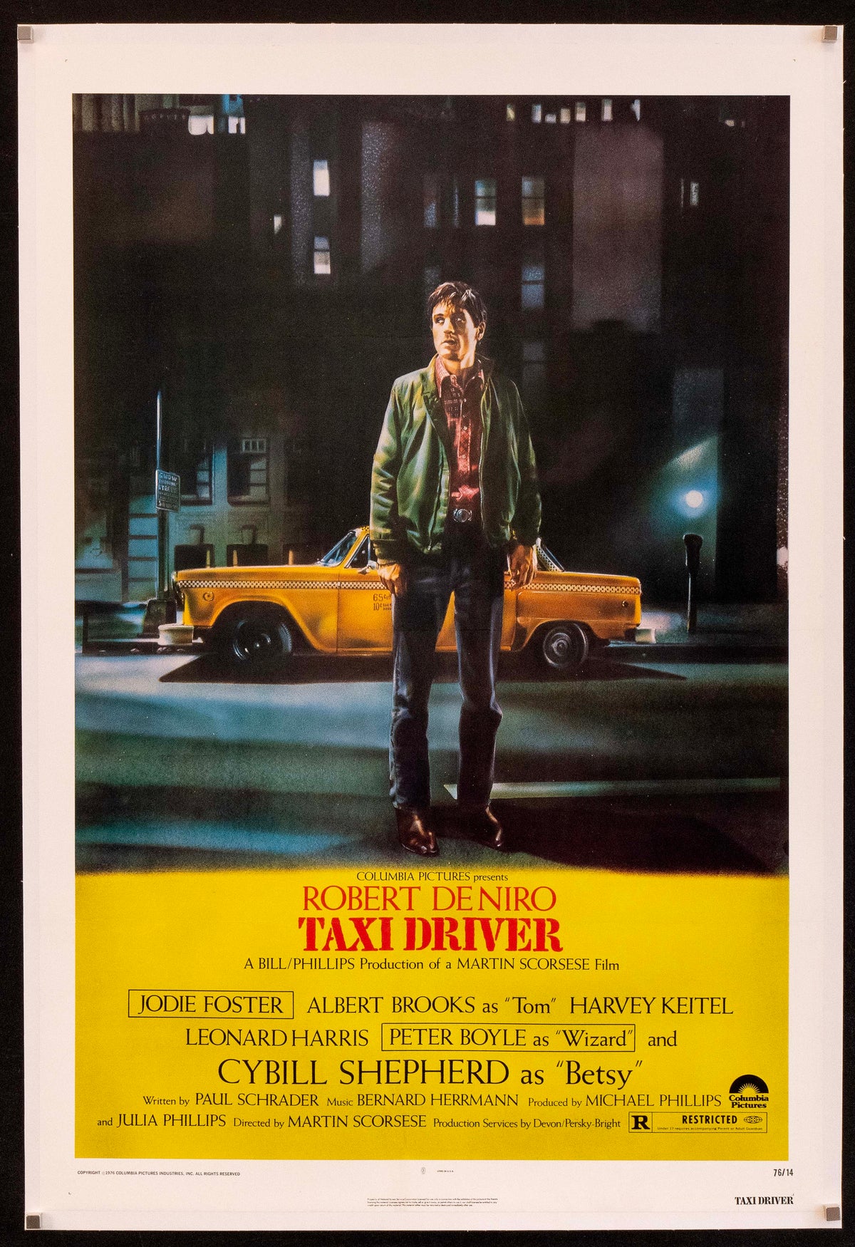 Taxi Driver Original Vintage Movie Poster