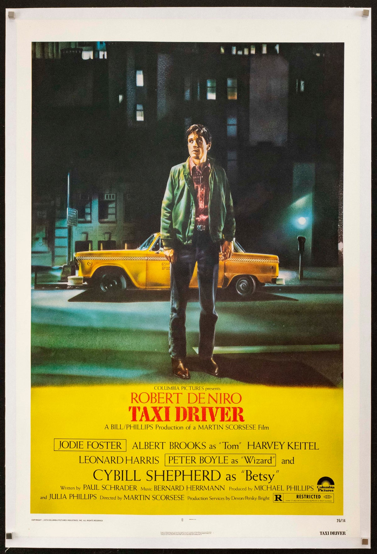 Taxi Driver Original Vintage Movie Poster