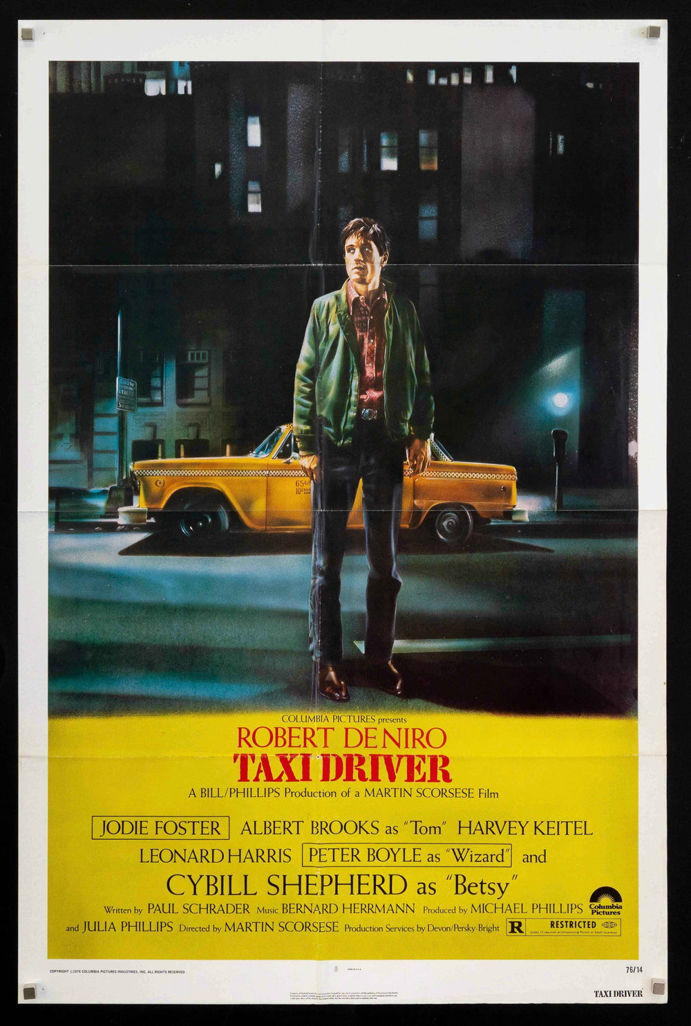Taxi Driver Original Vintage Movie Poster