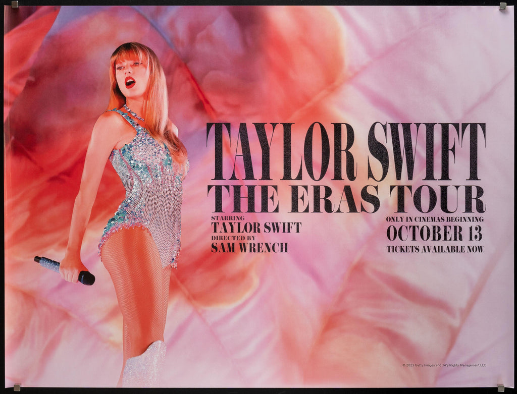 Taylor Swift: The Eras Tour British Quad (30x40) Original Vintage Movie Poster