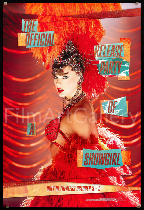 Taylor Swift: The Official Release Party of a Showgirl Original Vintage Movie Poster