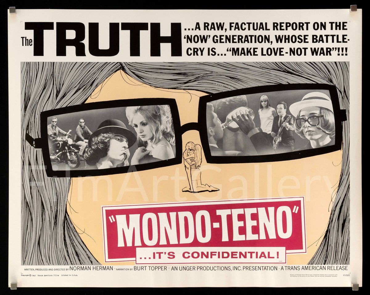 Teenage Rebellion (Mondo Teeno) Original Vintage Movie Poster