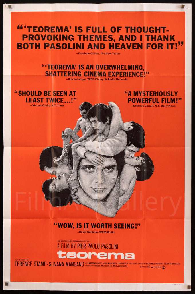 Teorema Original Vintage Movie Poster