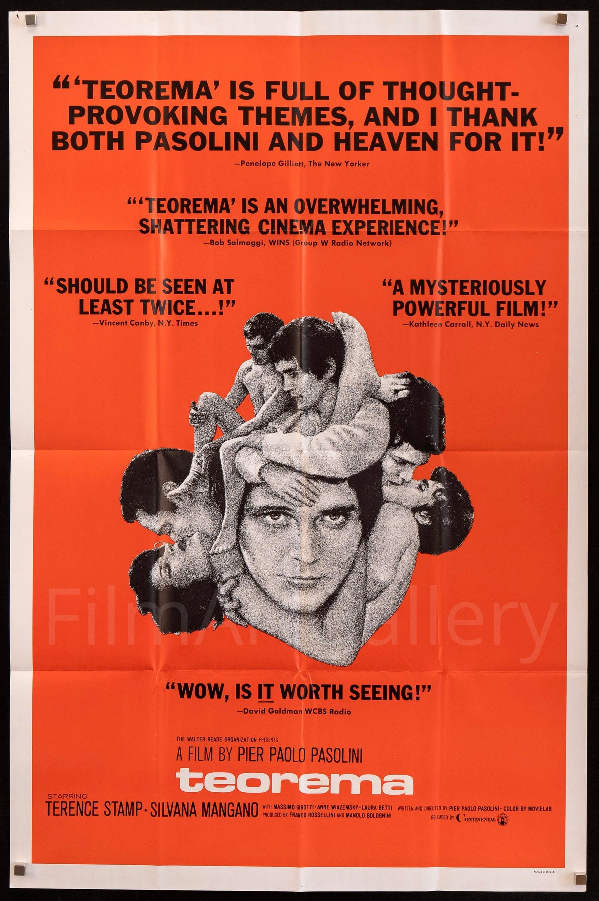 Teorema Original Vintage Movie Poster