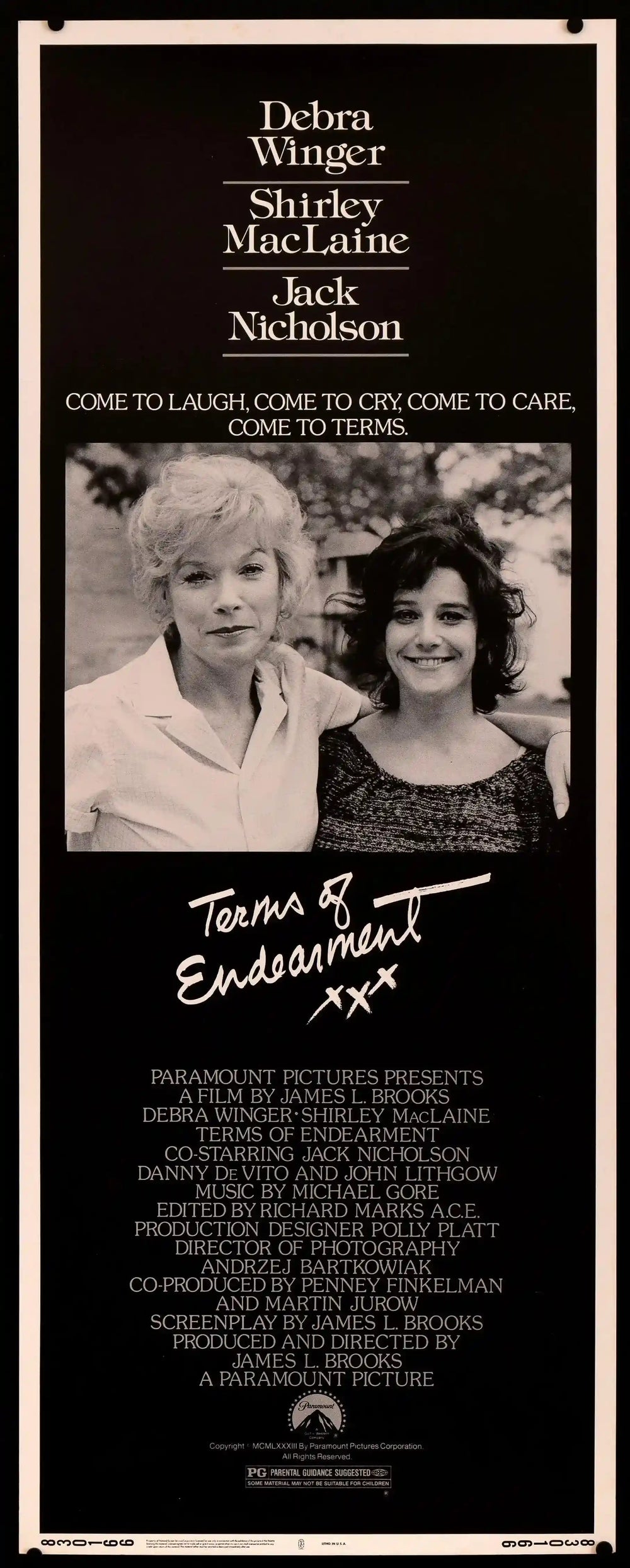 Terms of Endearment Original Vintage Movie Poster