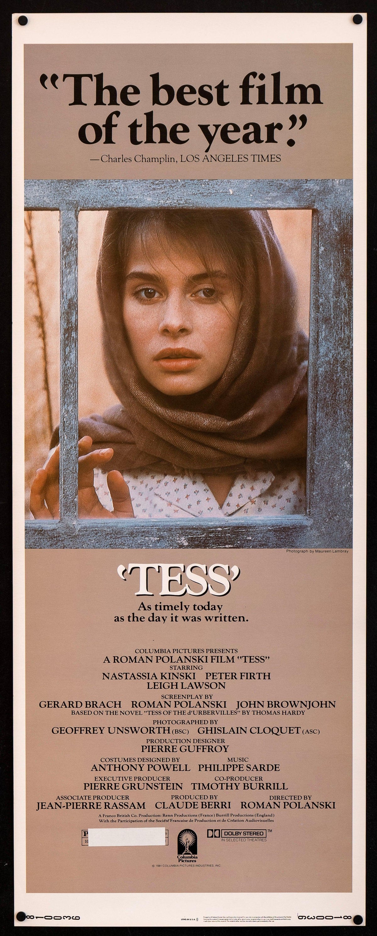 Tess Original Vintage Movie Poster
