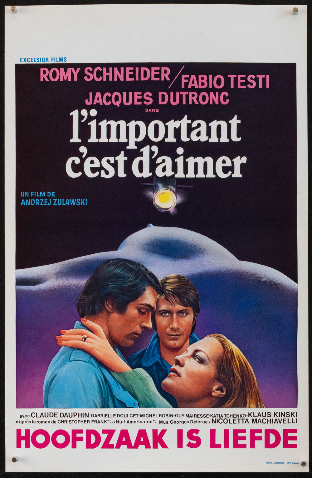 That Most Important Thing: Love (L'Important C'est D'Aimer) Original Vintage Movie Poster