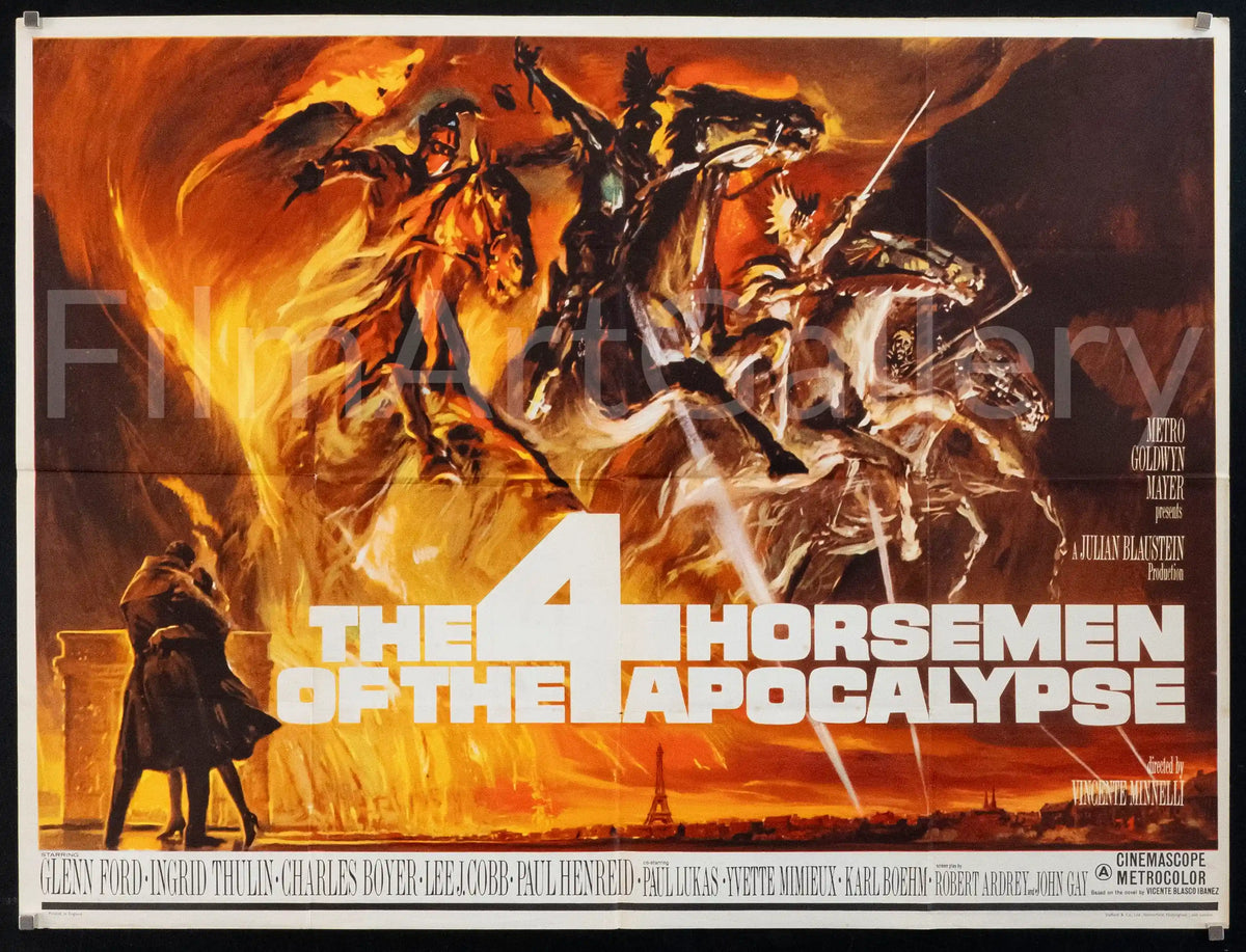 The 4 Horsemen of the Apocalypse Original Vintage Movie Poster