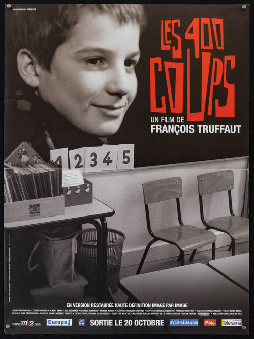 The 400 Blows (Les Quatre Cents Coups) Original Vintage Movie Poster