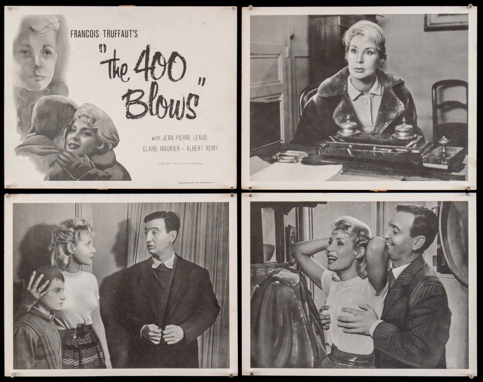 The 400 Blows (Les Quatre Cents Coups) Original Vintage Movie Poster