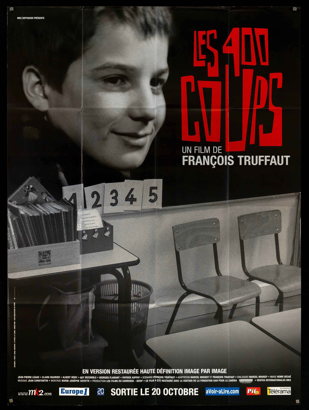 The 400 Blows (Les Quatre Cents Coups) Original Vintage Movie Poster