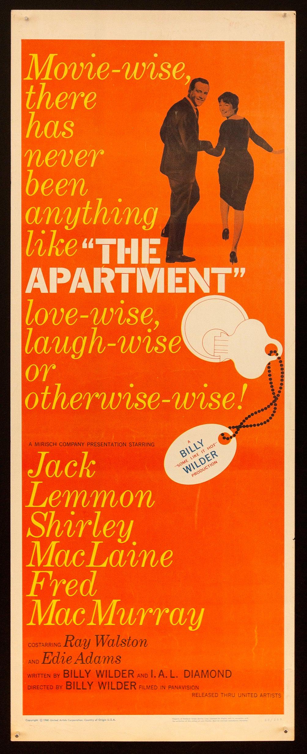 The Apartment Insert (14x36) Original Vintage Movie Poster