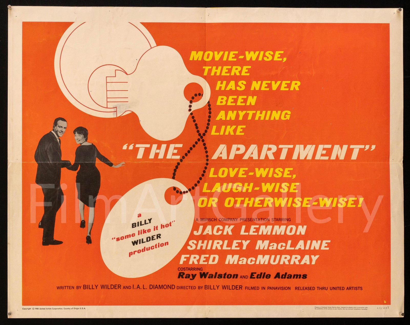 The Apartment Original Vintage Movie Poster