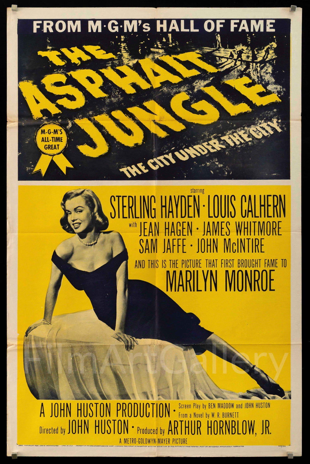 The Asphalt Jungle Original Vintage Movie Poster
