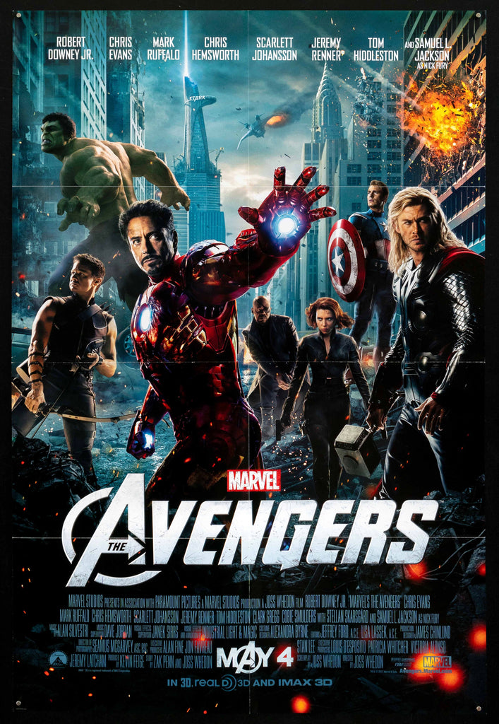 The Avengers Original Vintage Movie Poster