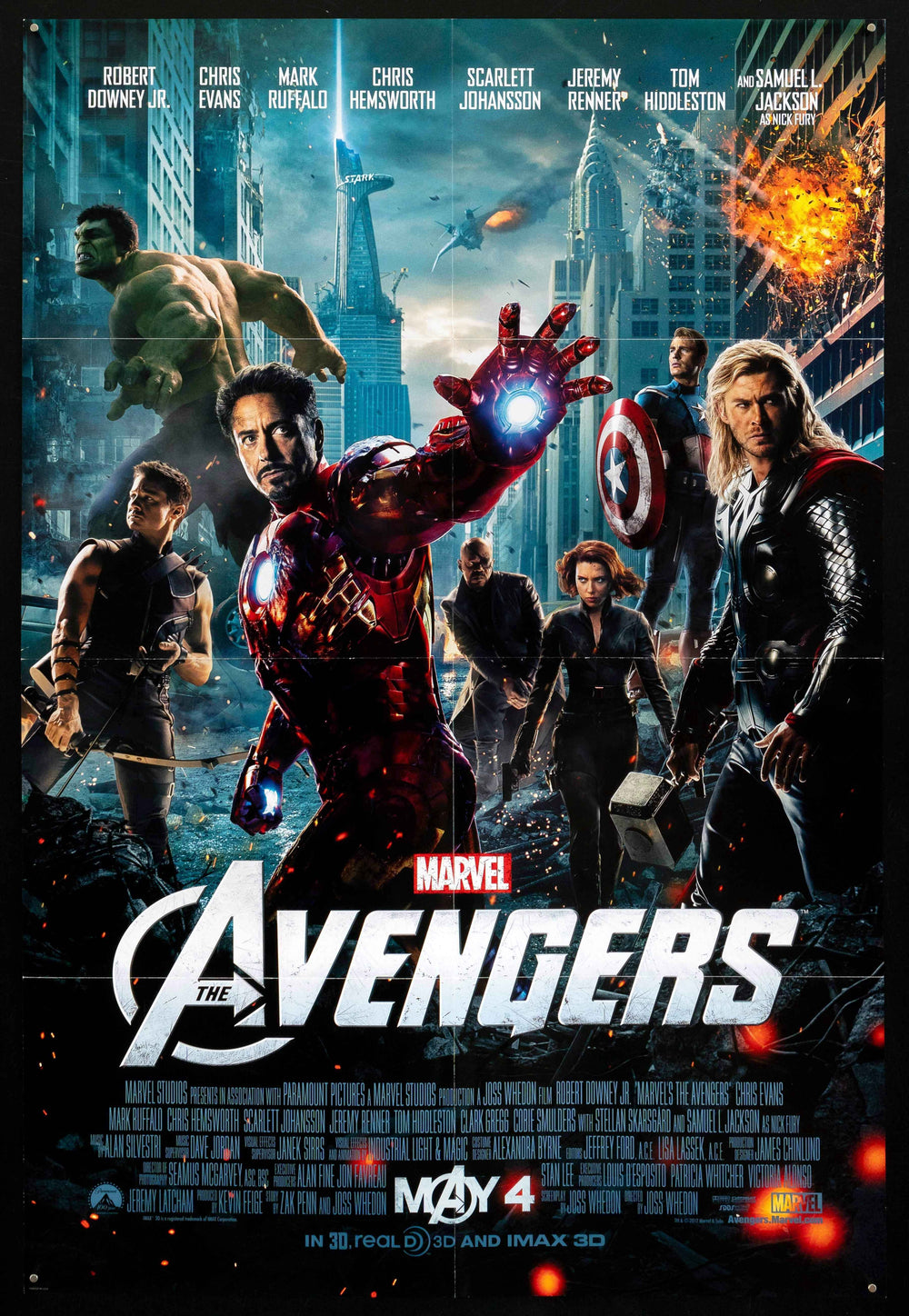 The Avengers Original Vintage Movie Poster