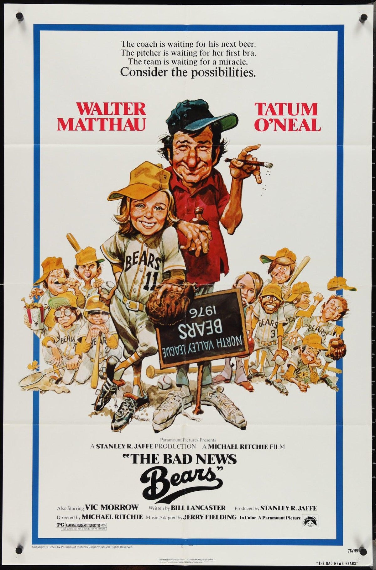 The Bad News Bears 1 Sheet (27x41) Original Vintage Movie Poster